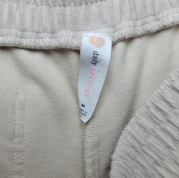 Anthropologie Daily Practice Drawstring Corduroy Wide Leg Slit Pants Size Medium - Picture 4 of 8